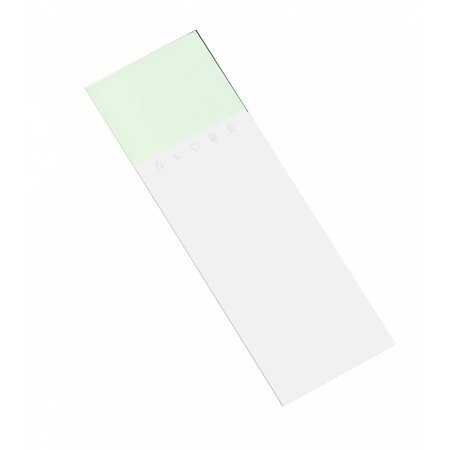 GLOBE SCIENTIFIC Microscope Slides, Ground Edge, Safety Corner, Green, 1440/cs, 1440PK 195610-G